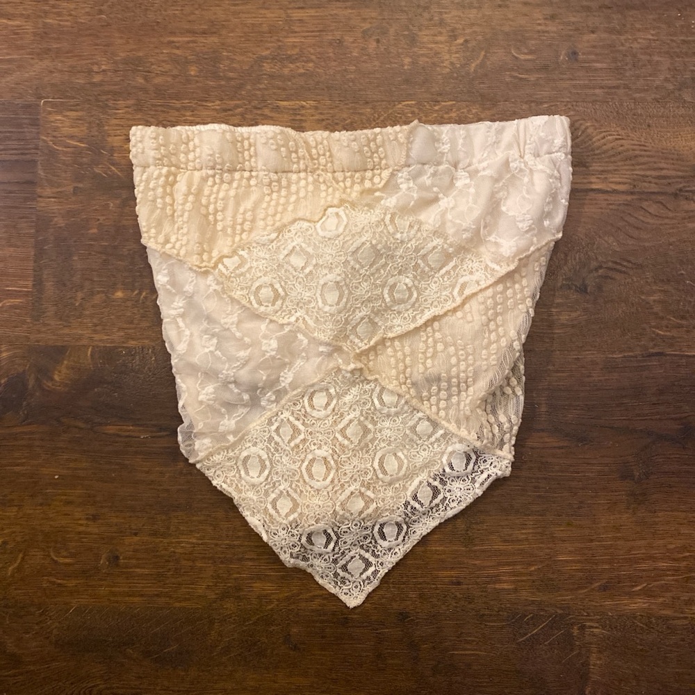 Willow Cream Lace Bandana